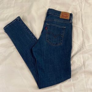 Levi’s shaping skinny 711 jeans women’s size 27 medium wash
